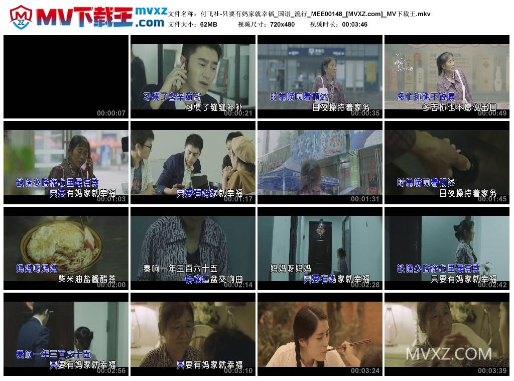 付飞社-只要有妈家就幸福_国语_流行_MEE00148